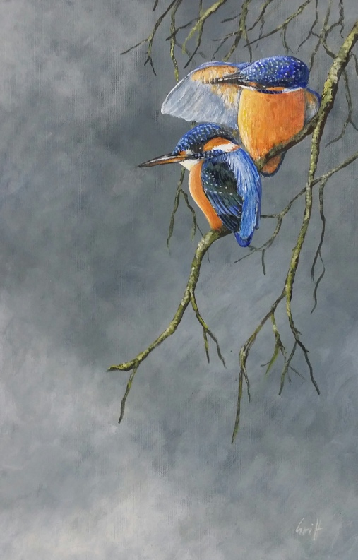 Kingfishers_original_painting_by_ian_griffiths
